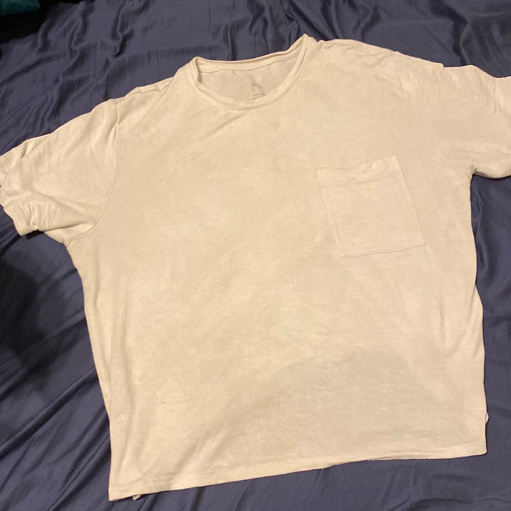Plain white tee